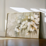 Floral 762 Canvas Art 60 x 40 cm / Black
