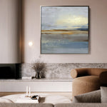 Abstract 763 Canvas Art 16" x 16" / 40 x 40 cm / Black