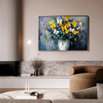 Floral 763 Canvas Art 18" x 24" / 45 x 60 cm / Black