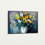 Floral 763 Canvas Art 18" x 24" / 45 x 60 cm / Black