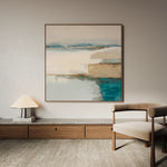 Abstract 764 Canvas Art 16" x 16" / 40 x 40 cm / Black