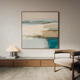 Abstract 764 Canvas Art 16" x 16" / 40 x 40 cm / Black