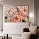 Floral 764 Canvas Art 18" x 24" / 45 x 60 cm / Black