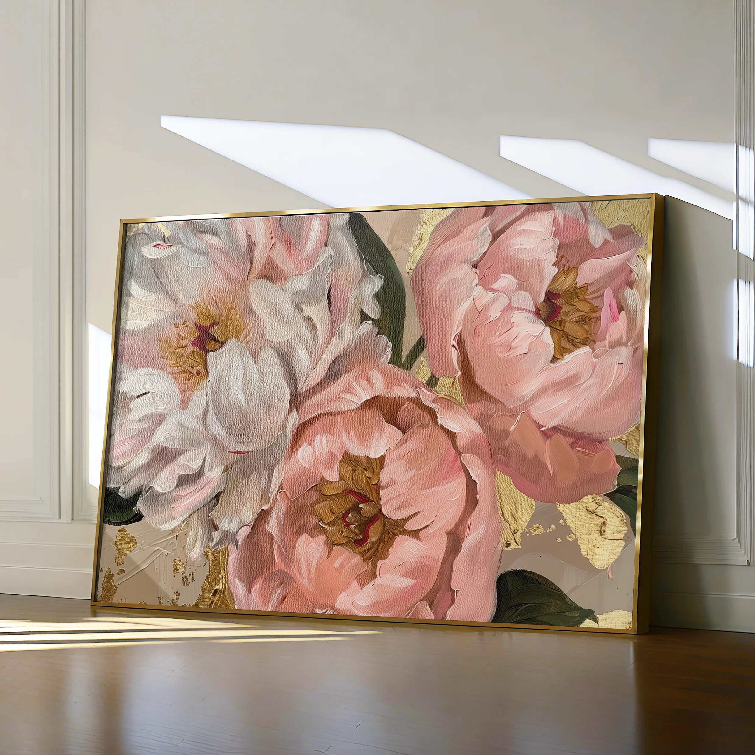 Floral 764 Canvas Art 18" x 24" / 45 x 60 cm / Black