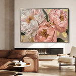 Floral 764 Canvas Art 18" x 24" / 45 x 60 cm / Black