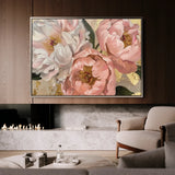 Floral 764 Canvas Art 18" x 24" / 45 x 60 cm / Black