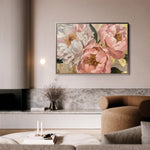 Floral 764 Canvas Art 18" x 24" / 45 x 60 cm / Black