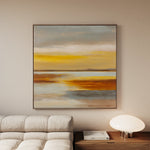 Abstract 765 Canvas Art 16" x 16" / 40 x 40 cm / Black