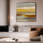 Abstract 765 Canvas Art 16" x 16" / 40 x 40 cm / Black