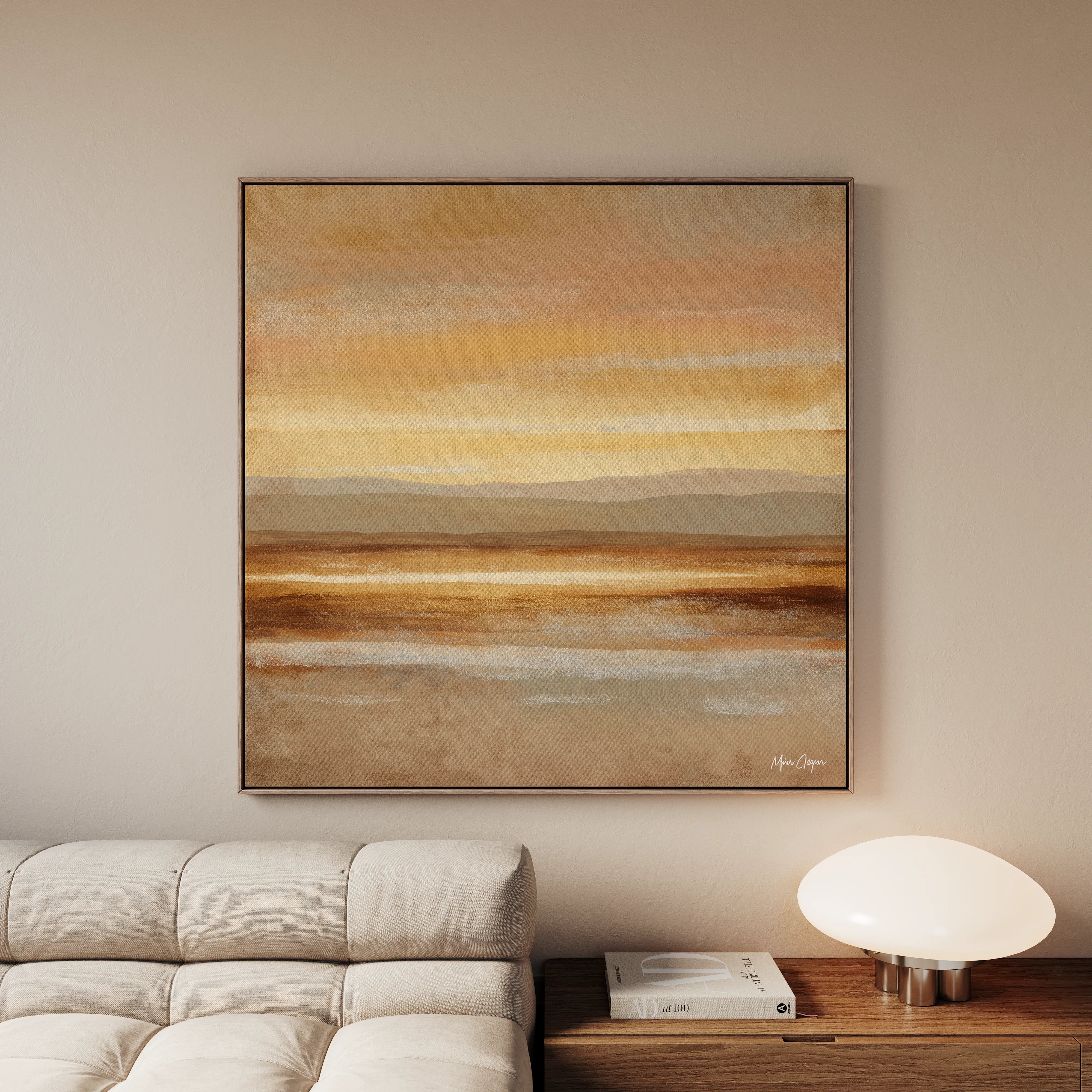 Abstract 766 Canvas Art 16" x 16" / 40 x 40 cm / Black
