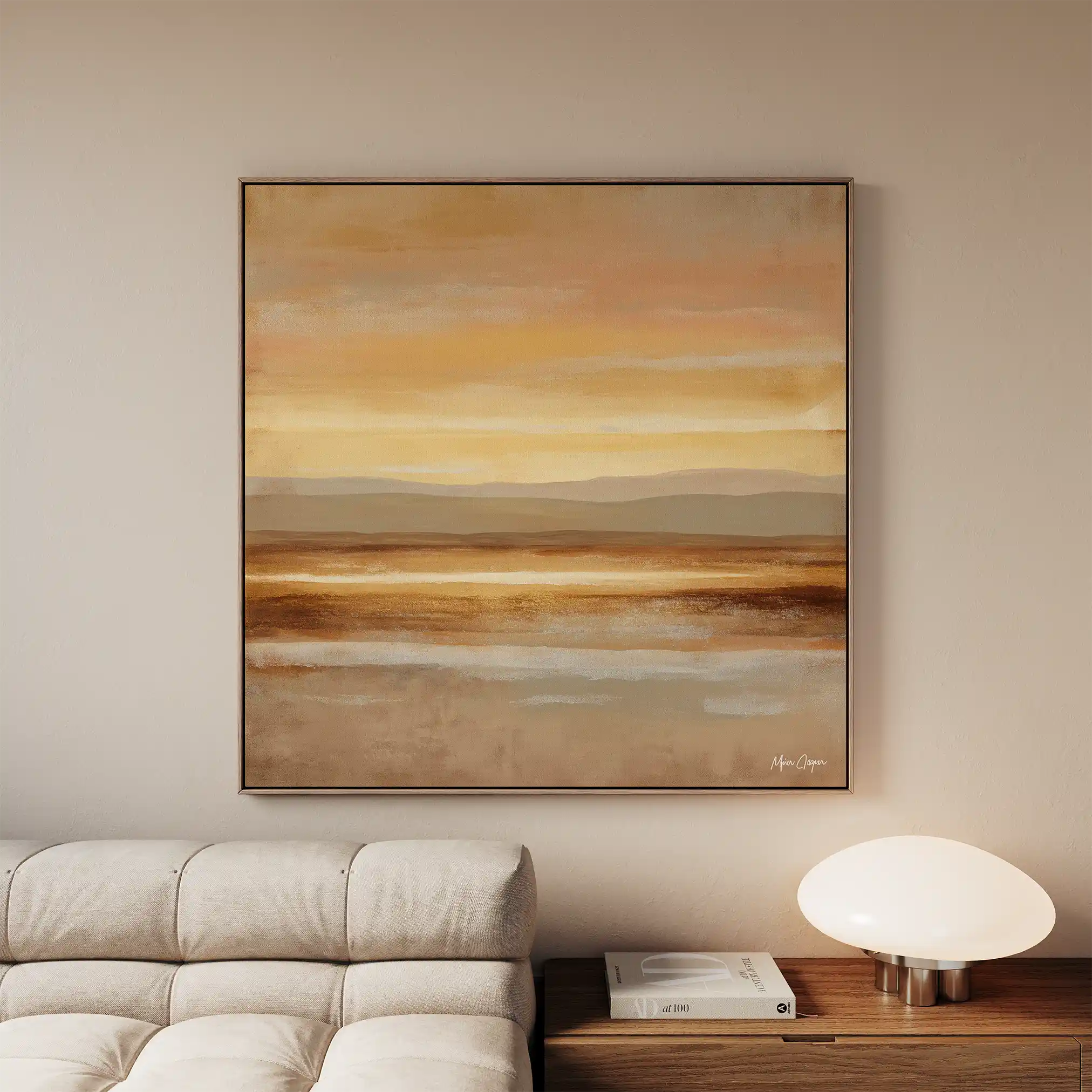 Abstract 766 Canvas Art 16" x 16" / 40 x 40 cm / Black