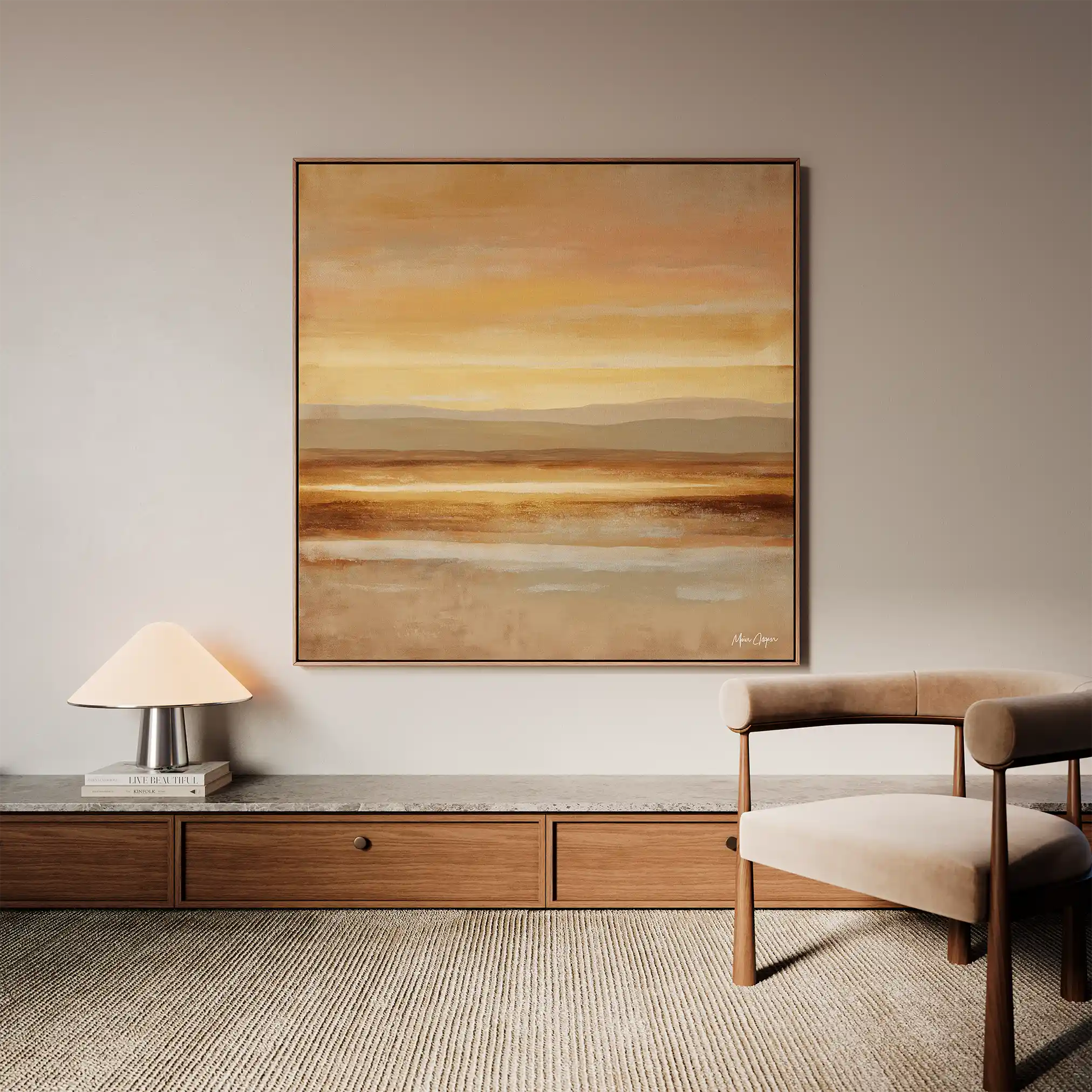 Abstract 766 Canvas Art 16" x 16" / 40 x 40 cm / Black