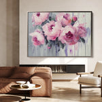 Floral 766 Canvas Art 18" x 24" / 45 x 60 cm / Black