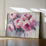 Floral 766 Canvas Art 18" x 24" / 45 x 60 cm / Black