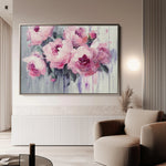 Floral 766 Canvas Art 18" x 24" / 45 x 60 cm / Black