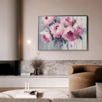 Floral 766 Canvas Art 18" x 24" / 45 x 60 cm / Black