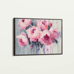 Floral 766 Canvas Art 18" x 24" / 45 x 60 cm / Black