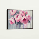 Floral 766 Canvas Art 60 x 40 cm / Black