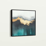 Abstract 767 Canvas Art 16" x 16" / 40 x 40 cm / Black