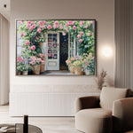 Floral 767 Canvas Art 18" x 24" / 45 x 60 cm / Black
