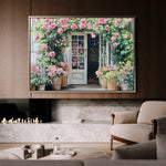 Floral 767 Canvas Art 18" x 24" / 45 x 60 cm / Black