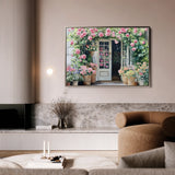 Floral 767 Canvas Art 18" x 24" / 45 x 60 cm / Black