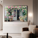 Floral 767 Canvas Art 60 x 40 cm / Black
