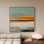 Abstract 768 Canvas Art 16" x 16" / 40 x 40 cm / Black