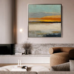 Abstract 768 Canvas Art 16" x 16" / 40 x 40 cm / Black