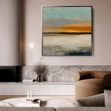 Abstract 768 Canvas Art 16" x 16" / 40 x 40 cm / Black