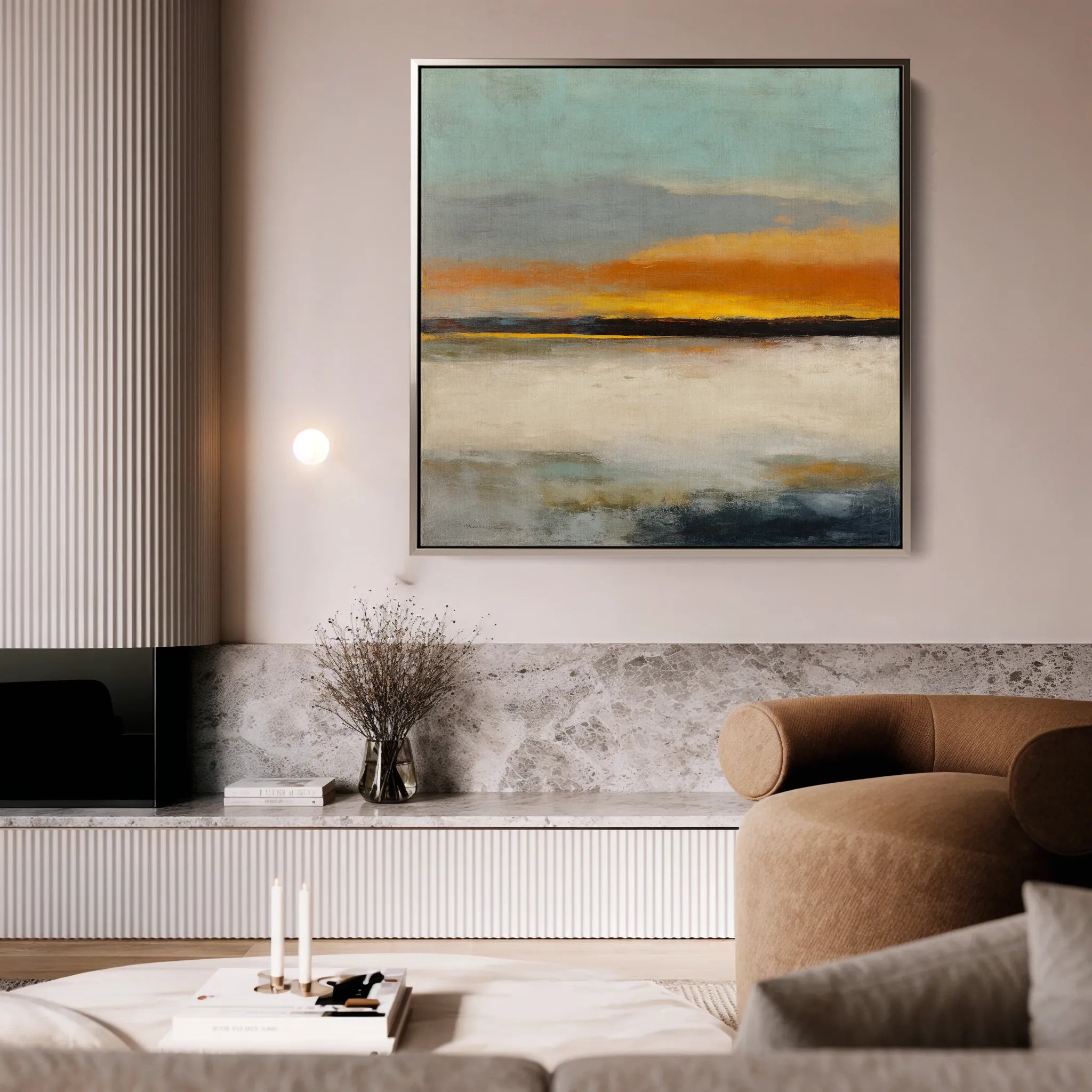 Abstract 768 Canvas Art 16" x 16" / 40 x 40 cm / Black