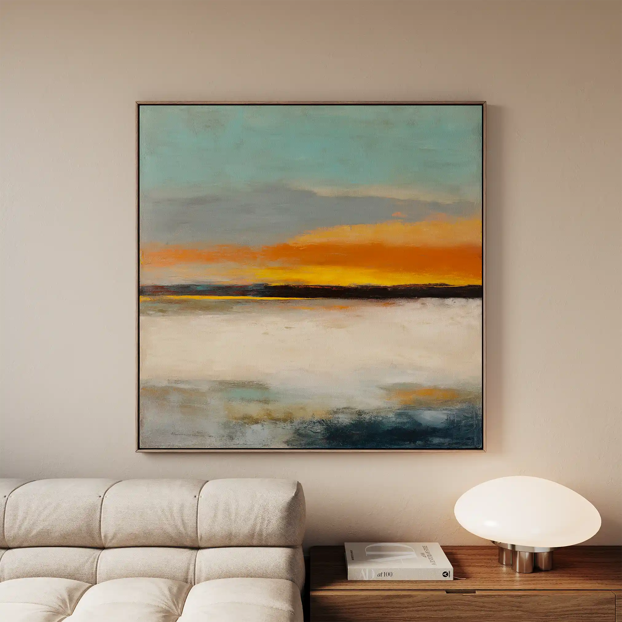 Abstract 768 Canvas Art 60 x 60 cm / Black