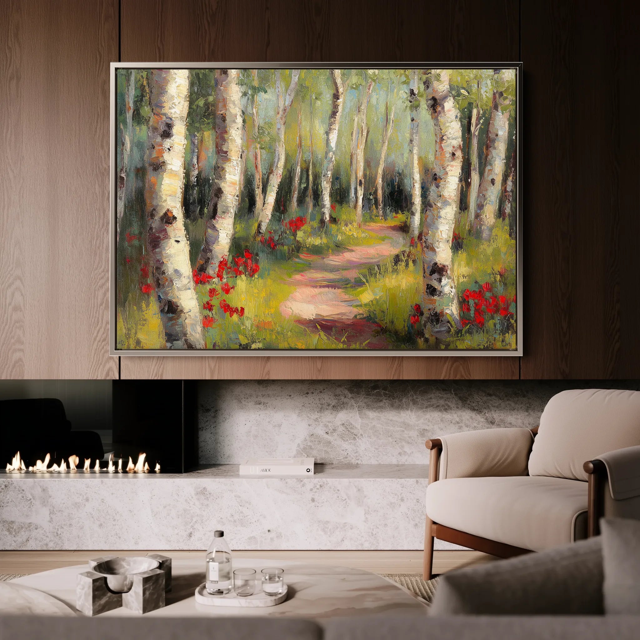 Floral 768 Canvas Art 18" x 24" / 45 x 60 cm / Black