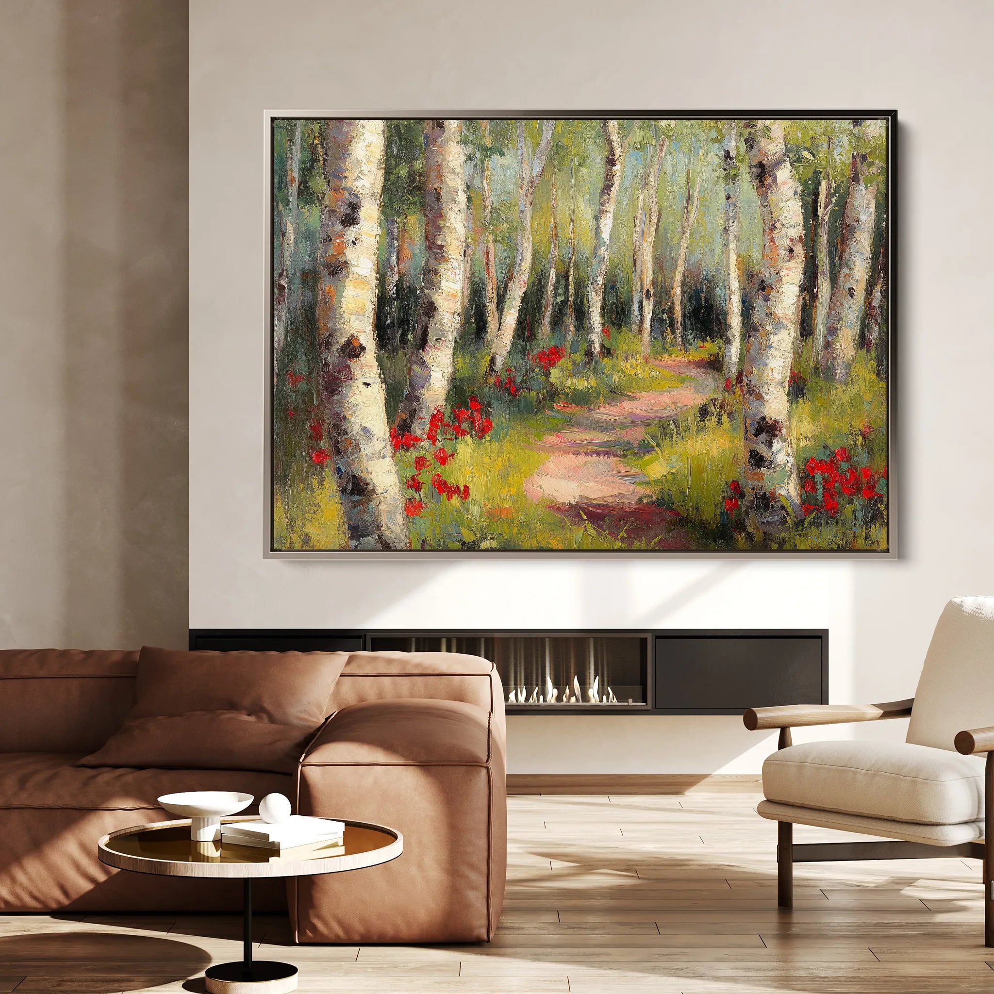 Floral 768 Canvas Art 18" x 24" / 45 x 60 cm / Black