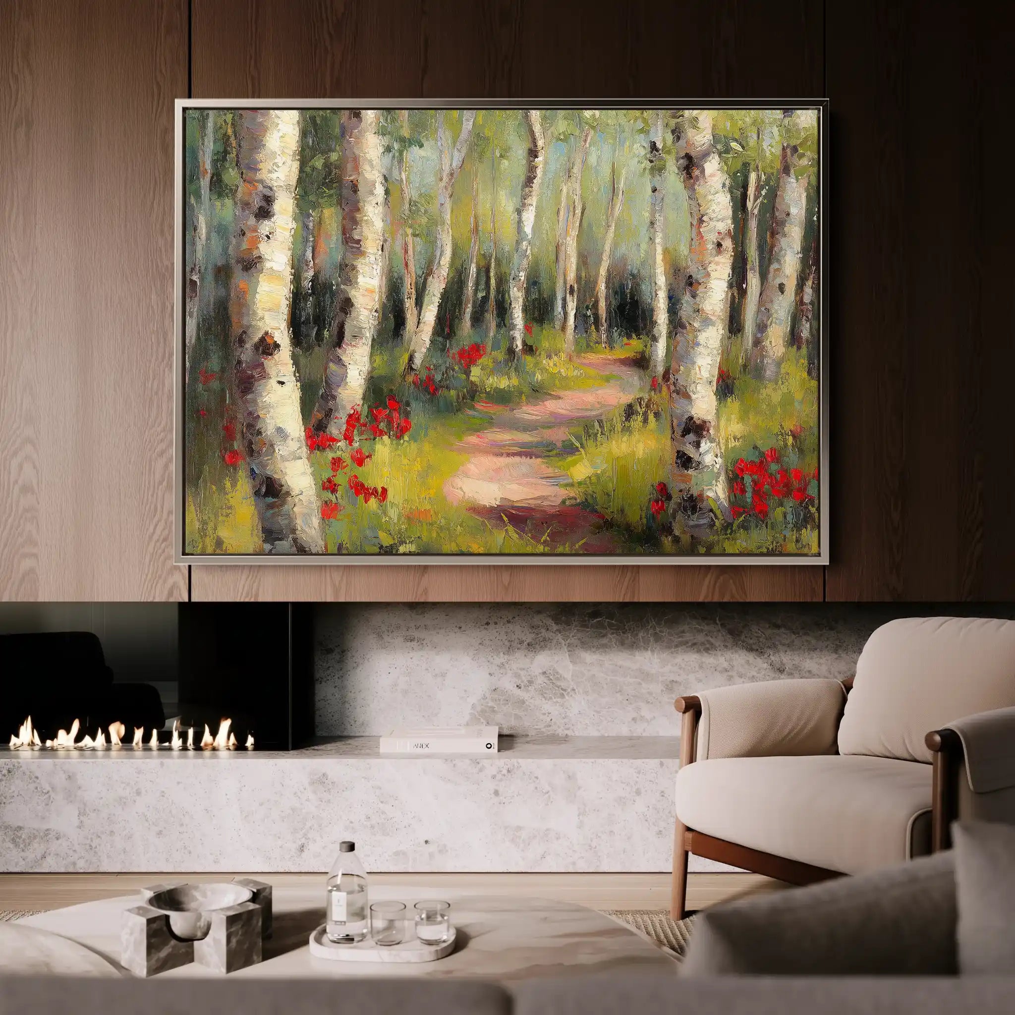 Floral 768 Canvas Art 60 x 40 cm / Black