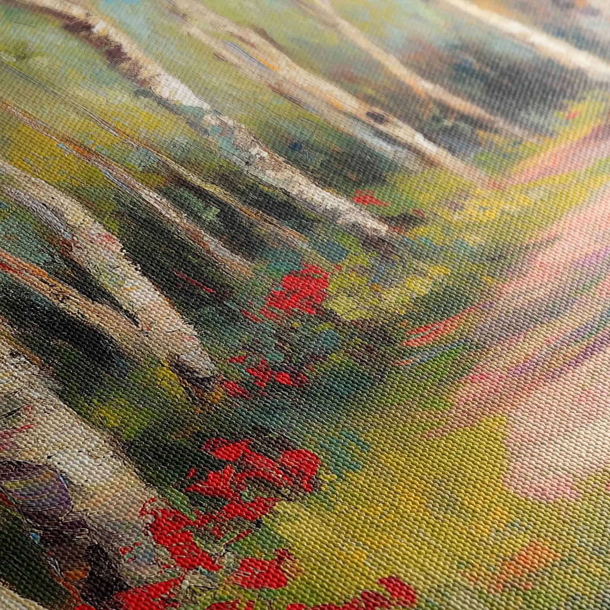 Floral 768 Canvas Art 60 x 40 cm / Black