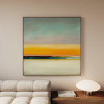 Abstract 769 Canvas Art 16" x 16" / 40 x 40 cm / Black