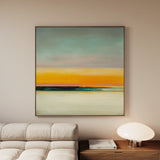 Abstract 769 Canvas Art 16" x 16" / 40 x 40 cm / Black