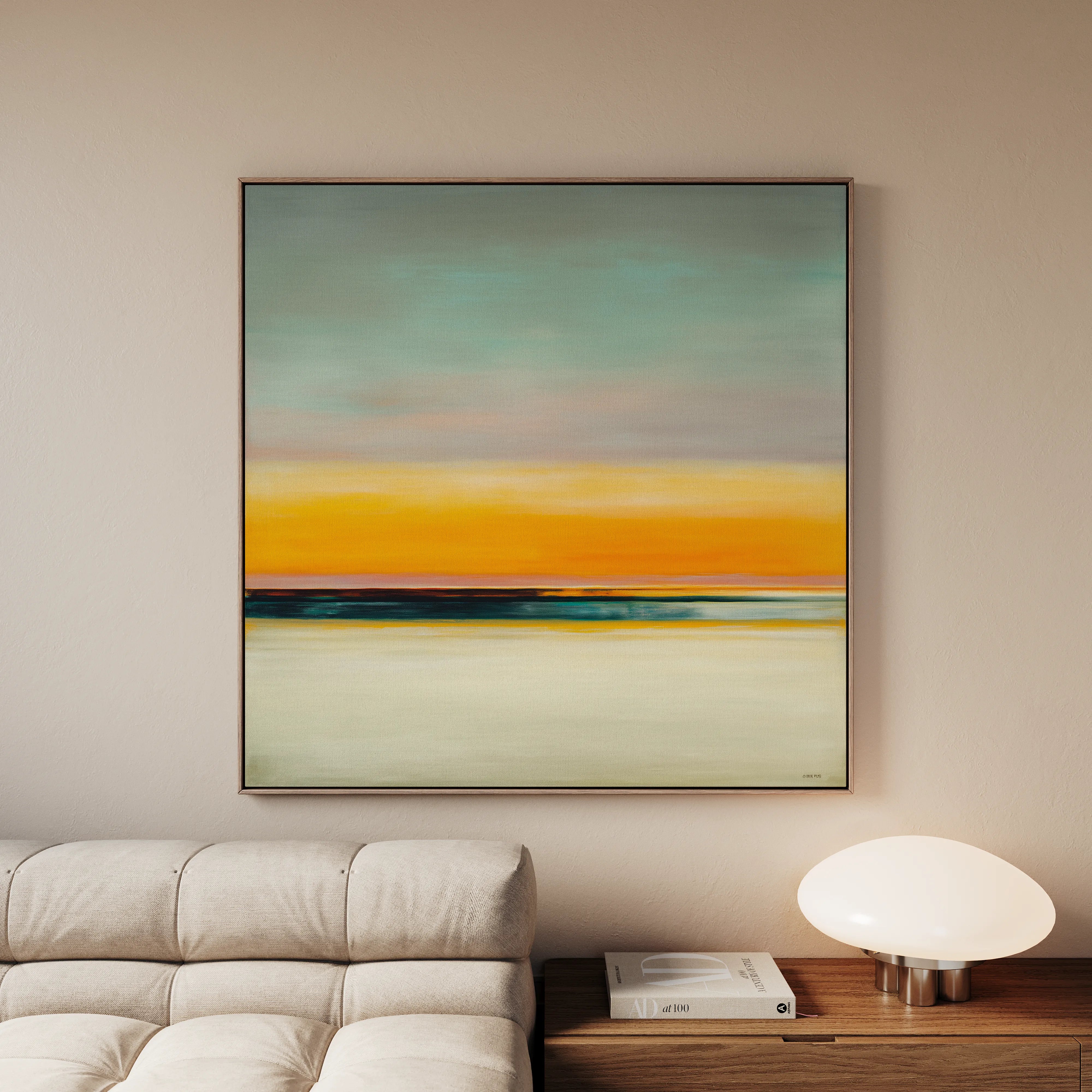 Abstract 769 Canvas Art 16" x 16" / 40 x 40 cm / Black