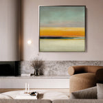 Abstract 769 Canvas Art 16" x 16" / 40 x 40 cm / Black