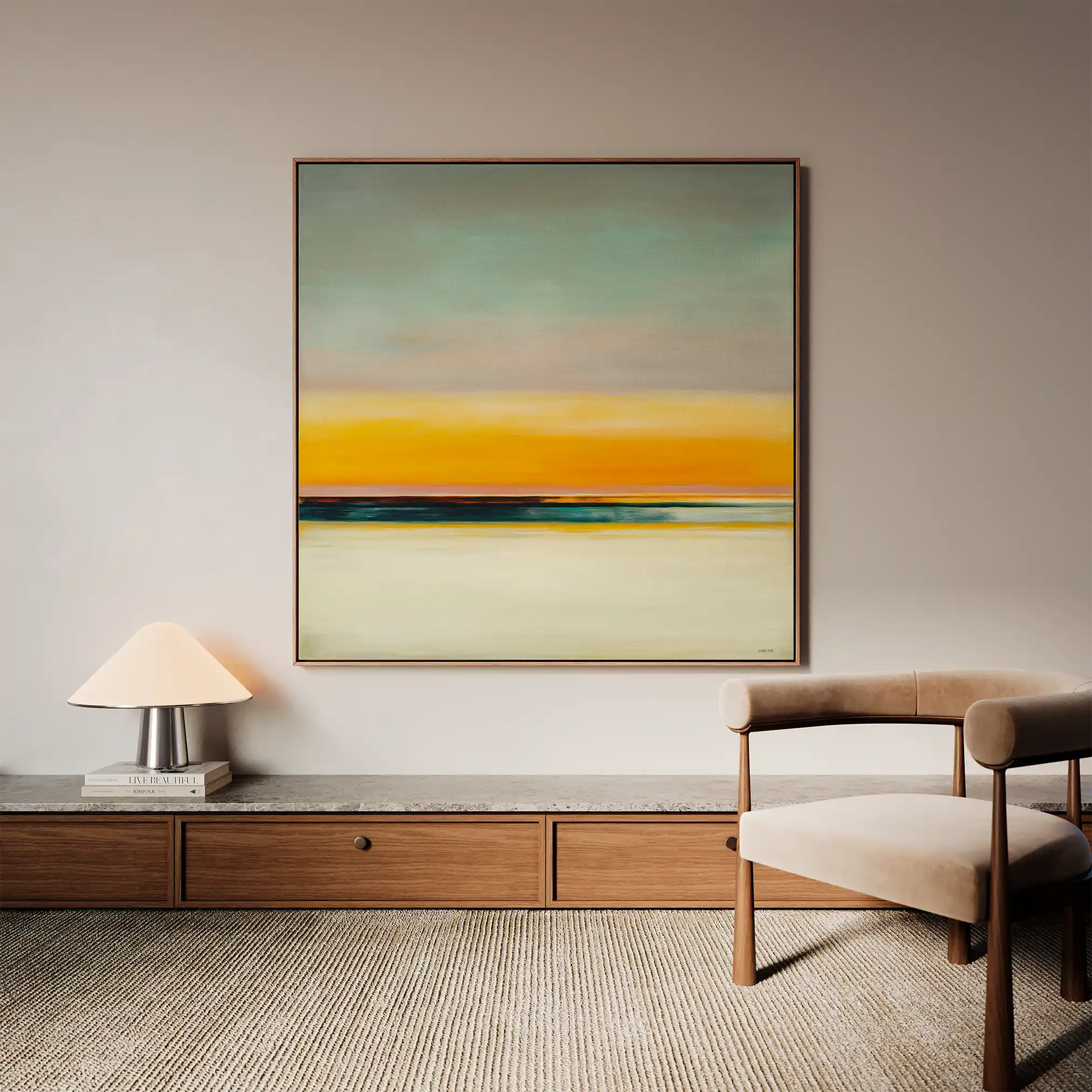 Abstract 769 Canvas Art 60 x 60 cm / Black