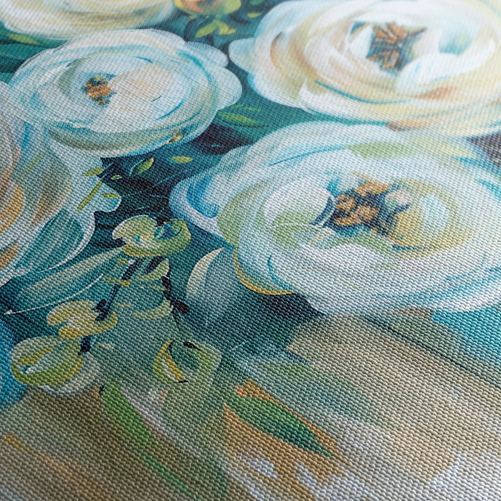 Floral 769 Canvas Art 18" x 24" / 45 x 60 cm / Black