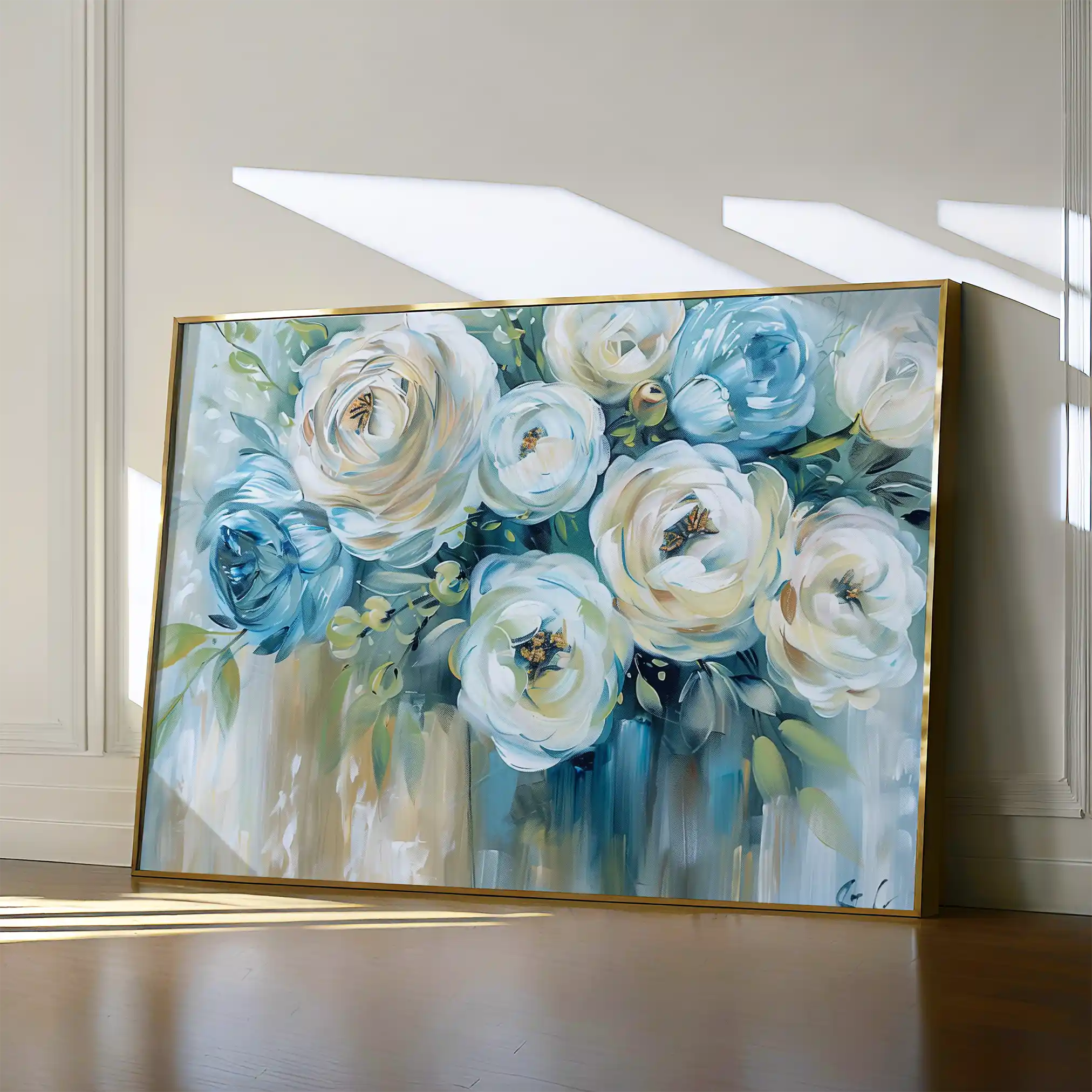 Floral 769 Canvas Art 60 x 40 cm / Black