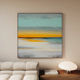 Abstract 770 Canvas Art 16" x 16" / 40 x 40 cm / Black