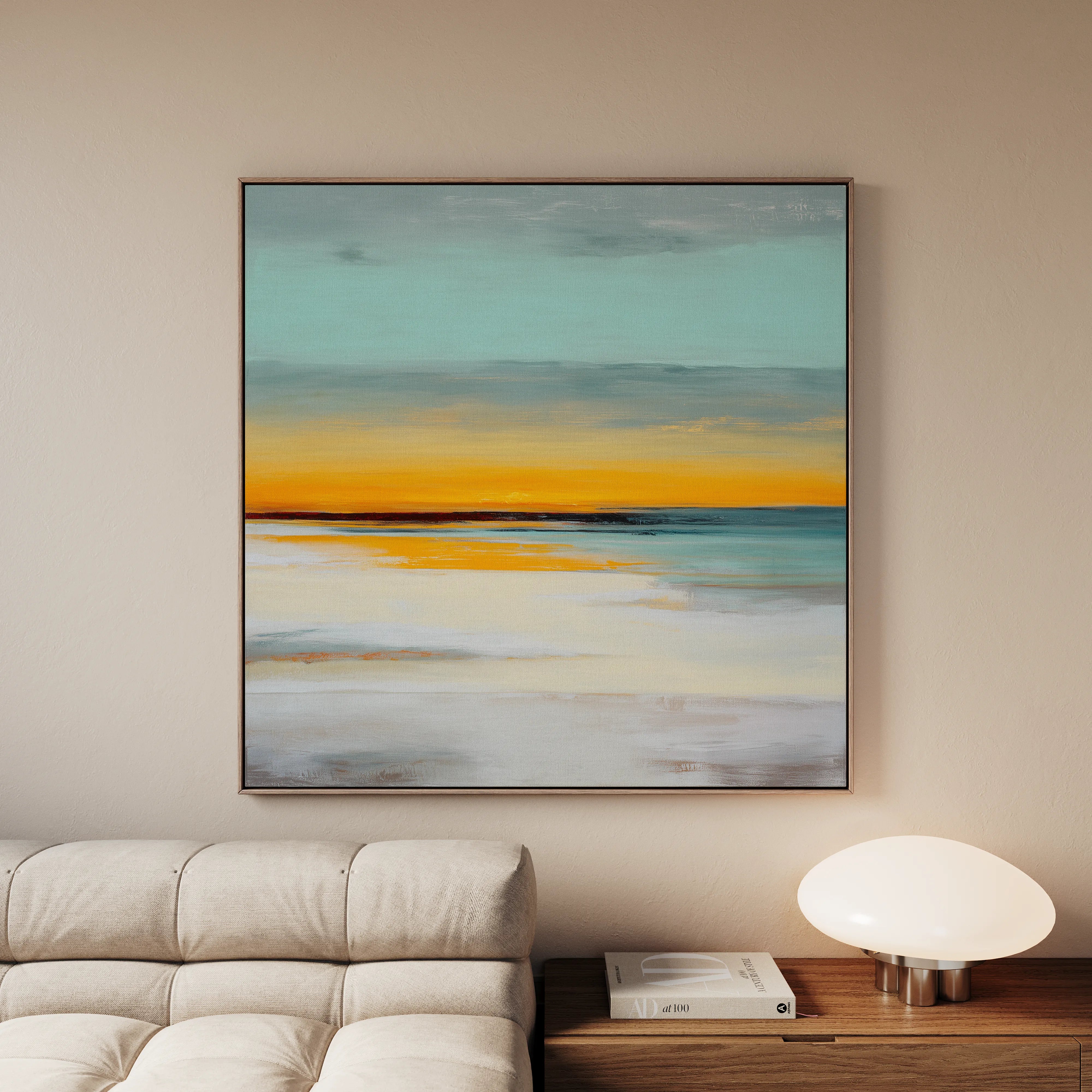 Abstract 770 Canvas Art 16" x 16" / 40 x 40 cm / Black
