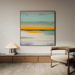 Abstract 770 Canvas Art 16" x 16" / 40 x 40 cm / Black
