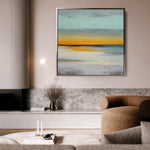 Abstract 770 Canvas Art 16" x 16" / 40 x 40 cm / Black