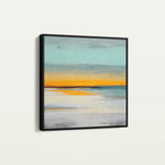 Abstract 770 Canvas Art 16" x 16" / 40 x 40 cm / Black