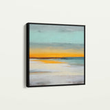 Abstract 770 Canvas Art 16" x 16" / 40 x 40 cm / Black
