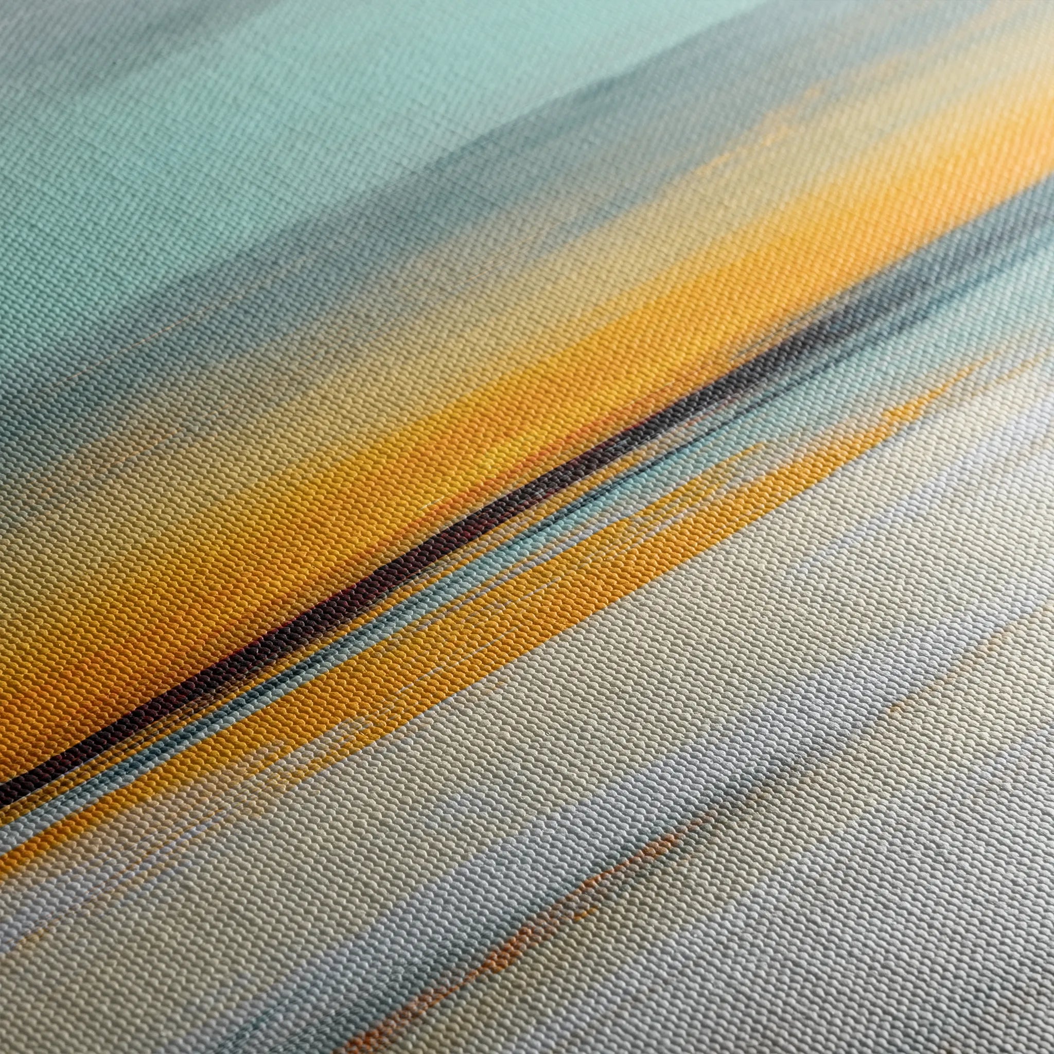 Abstract 770 Canvas Art 16" x 16" / 40 x 40 cm / Black
